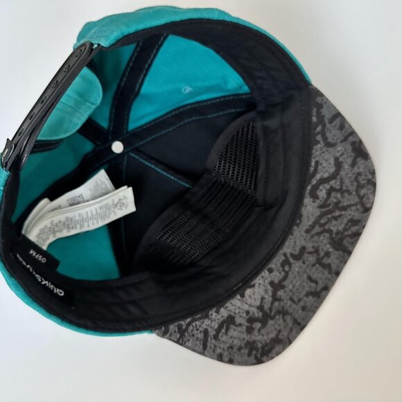 Quiksilver Baseball Hat Snapback Cap Skate Surf Blue Gray One Size Cotton Blend - Picture 9 of 13